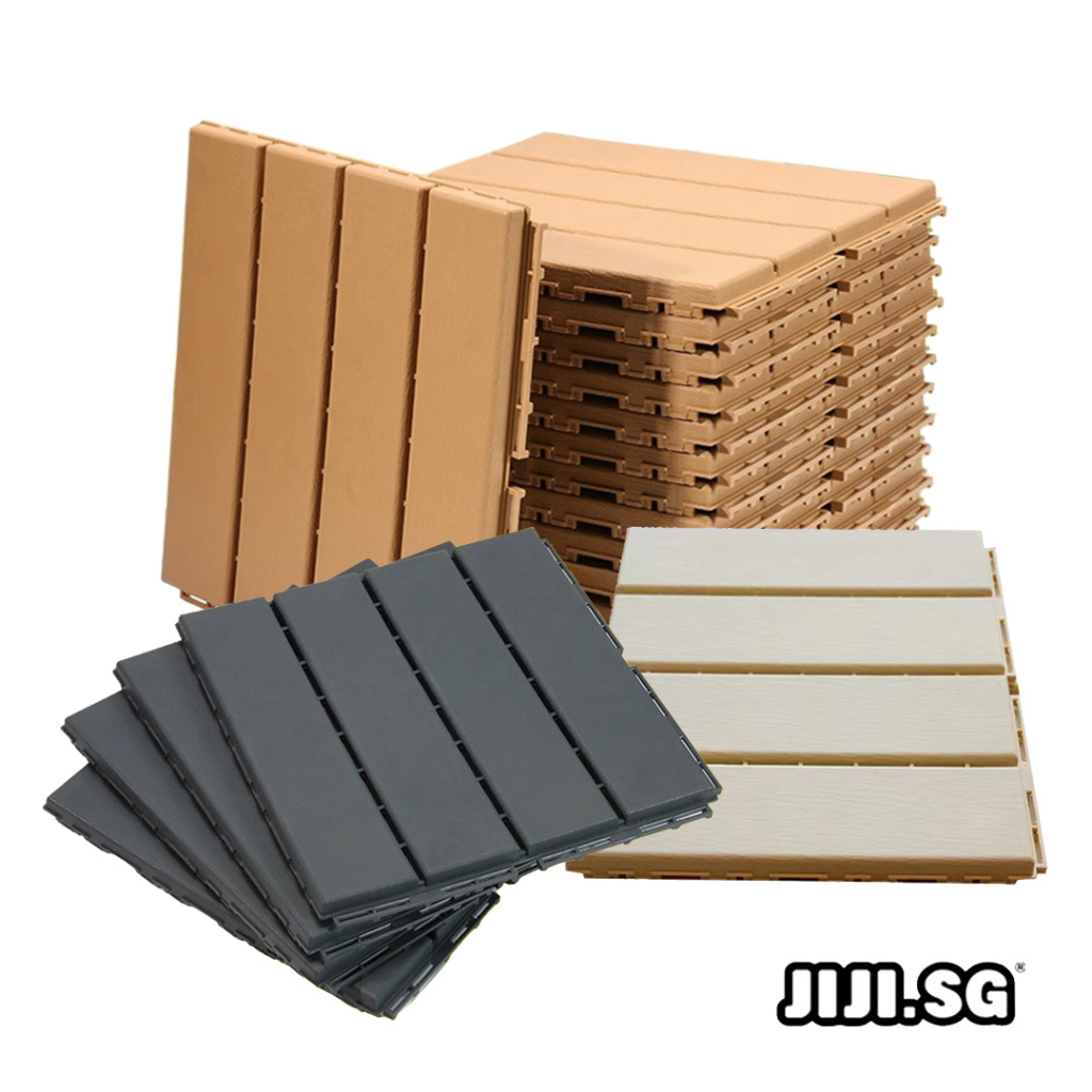 (JIJI.SG) SUNE PLASTIC Outdoor Decking Tiles / Balcony / Floor / Wood