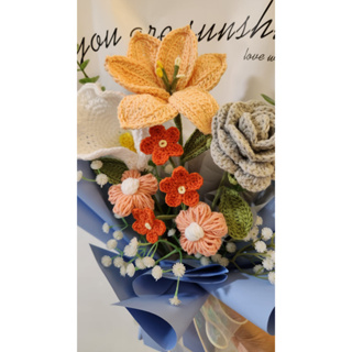 Crochet flower bouquet for Mother`s Day