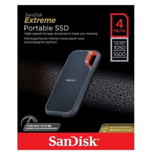 SanDisk Extreme Portable SSD Up to 1050MB/s / USB C / SanDisk Extreme® Portable SSD V2 (E61