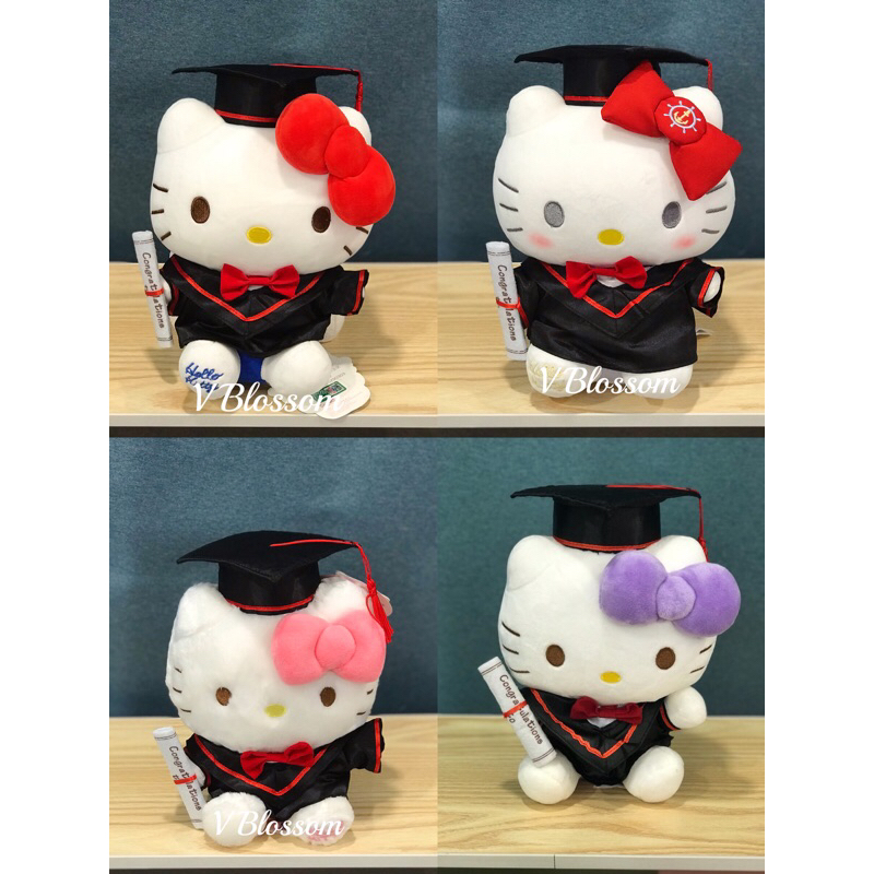 [SG Seller] Hello Kitty Graduation Bear Plush Toy modified by AUTHENTIC