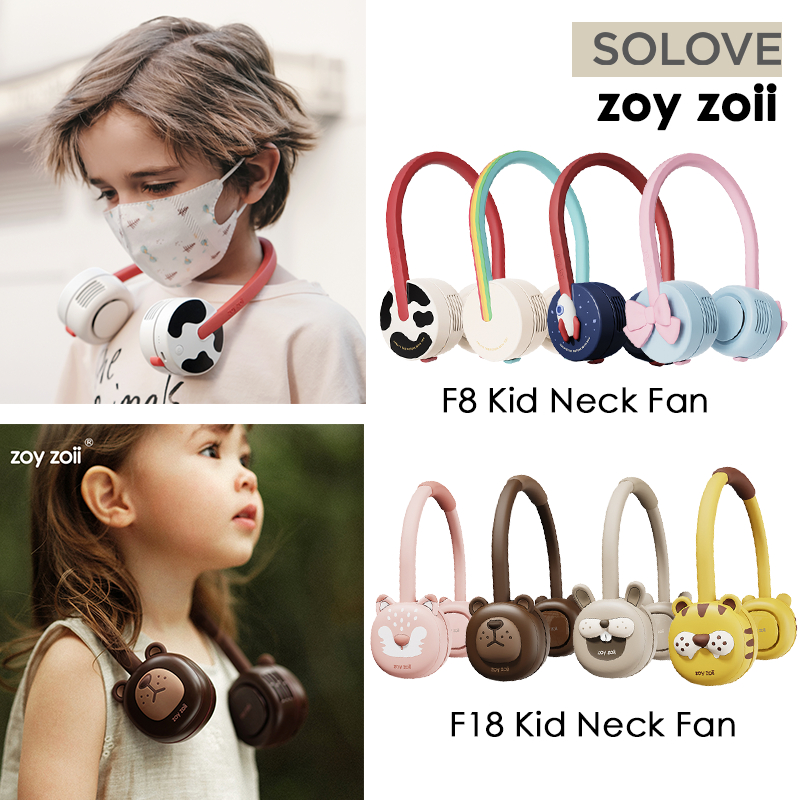 SoLove Zoyzoii F8 / F18 Series Portable Neck Fan For Kids Children