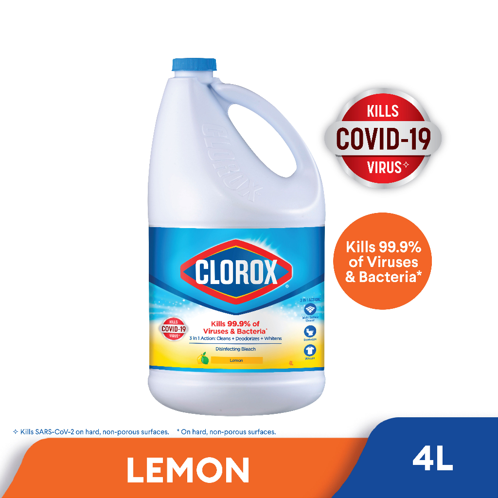 Clorox Liquid Bleach Lemon, 4L Shopee Singapore