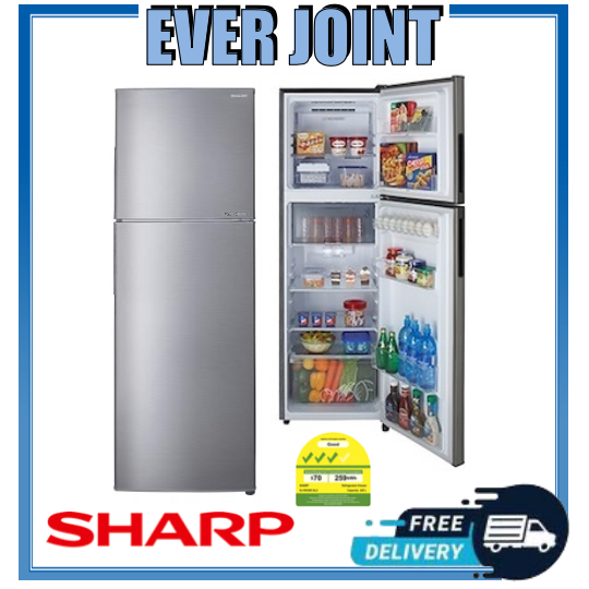 Sharp SJRX30ESL2 2 Door Refrigerator (224L) Shopee Singapore