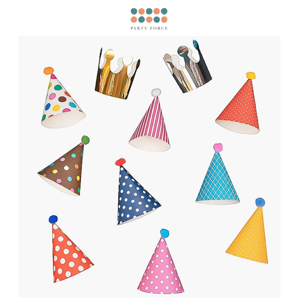 [SG Seller] 11pc/set Party Hat Crown Party Hats for birthday parties