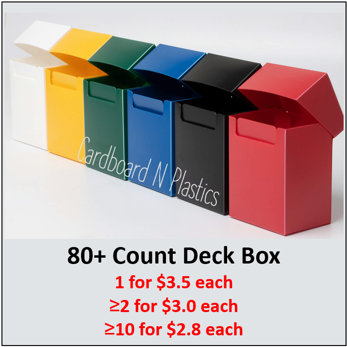 Cheapest TCG 80+ Cards Deck Box White Transparent Shopee Singapore