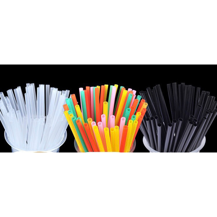 100pc/pack Disposable drinking straw 19x0.5cm Shopee Singapore