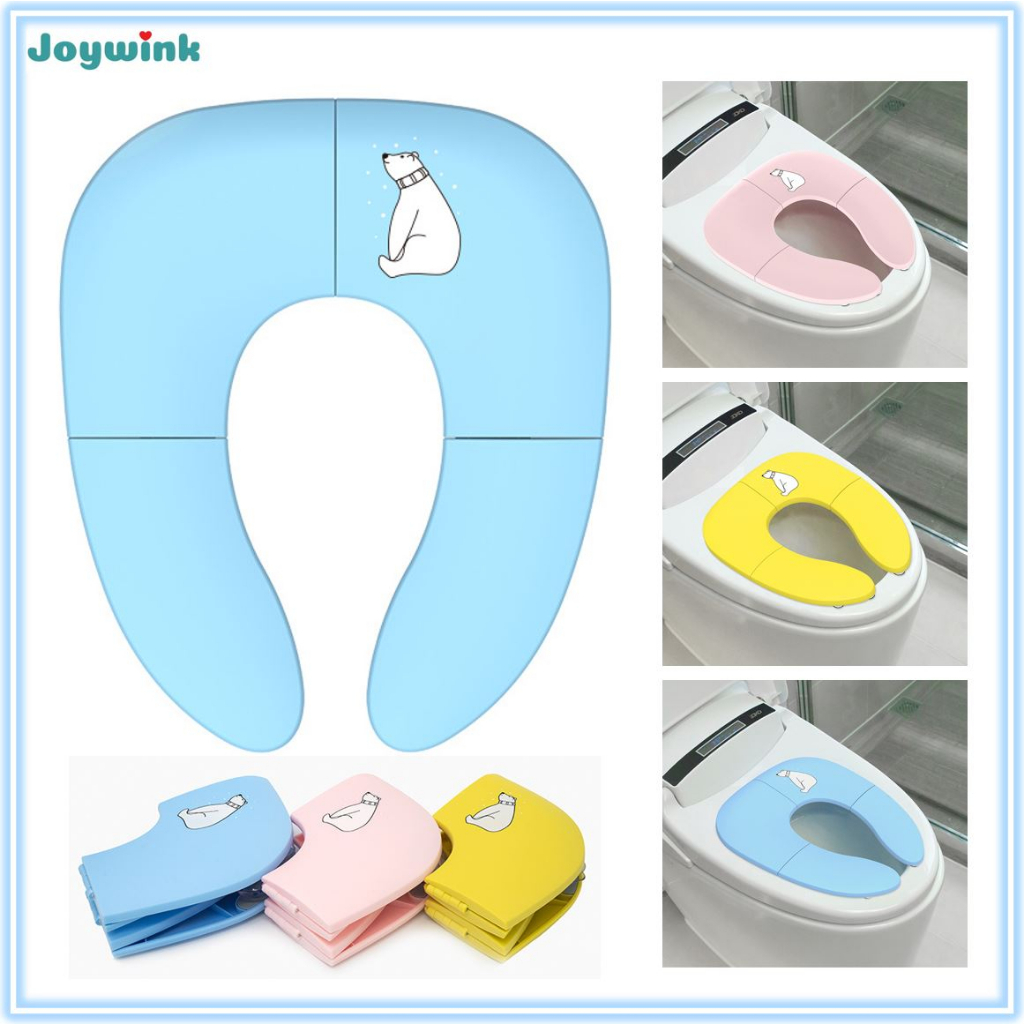 [SG Stock] Baby Foldable Travel Potty Seat Kids Fodling Toilet Training