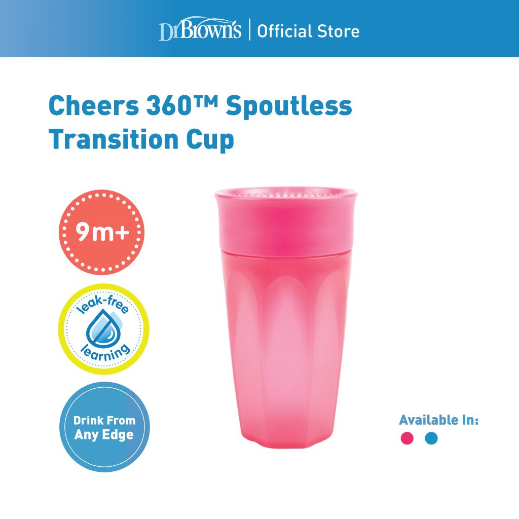 Dr. Brown's™ Milestones™ Cheers360™ Spoutless Cup, 10oz/300ml