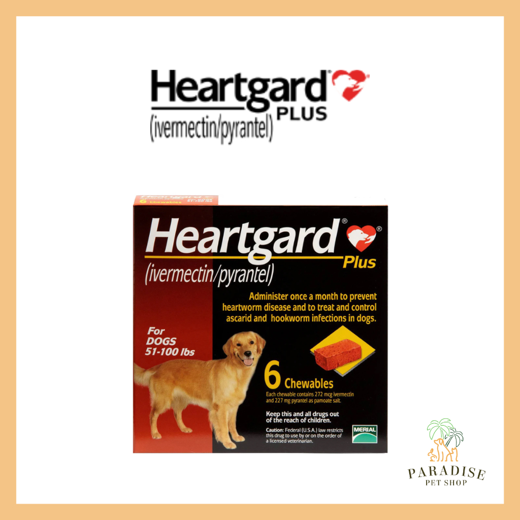 [Clearance Exp 10/23] Heartgard Plus Chewables for Dogs, 51 to 100 lbs ...