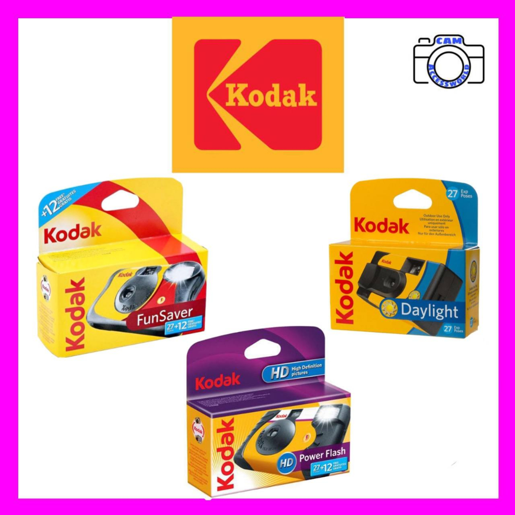 Kodak FunSaver/ Powerflash/Daylight Disposable Camera 27+12 Exp (39 ...