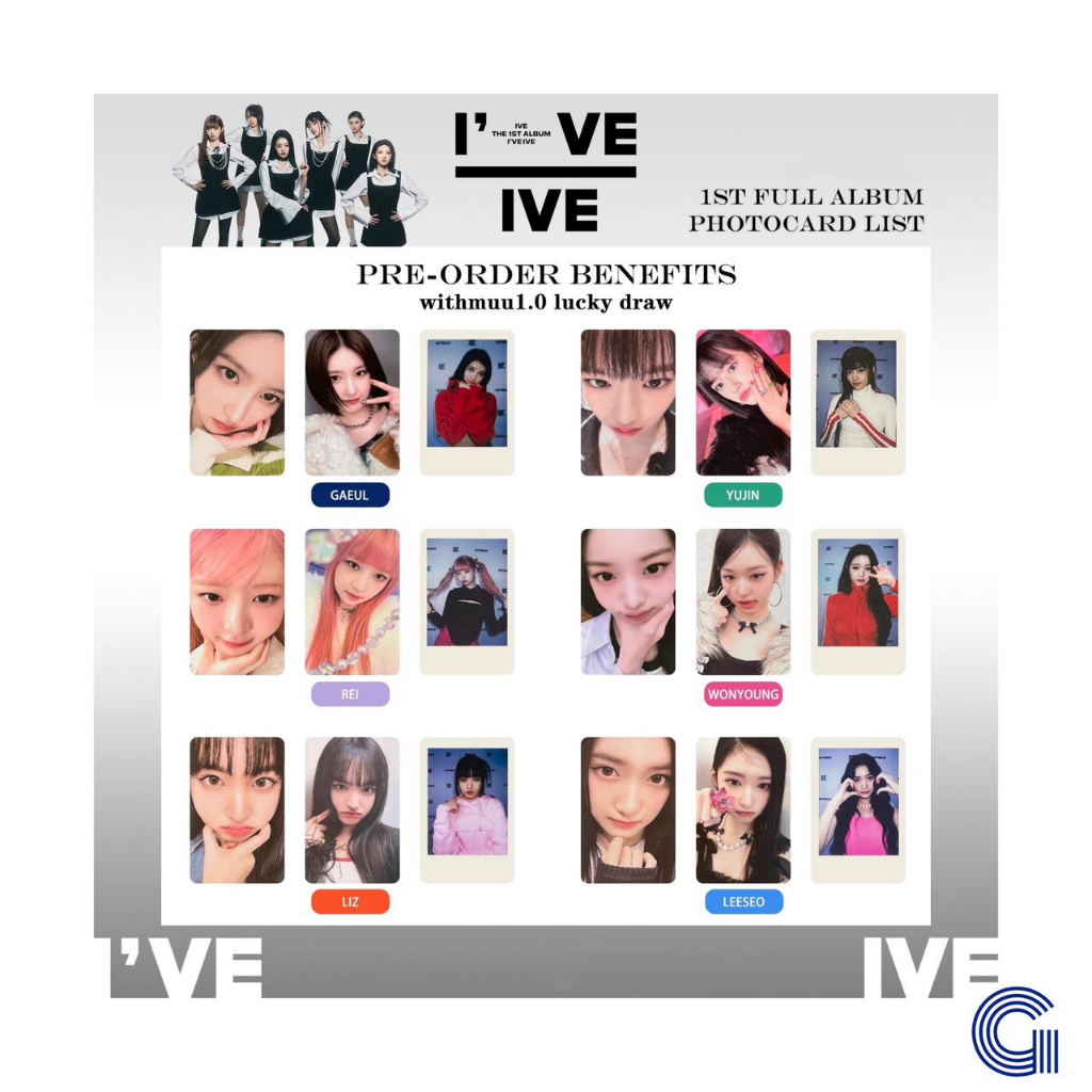 【withmuu Lucky Draw Pob】 Ive - The 1st Album [i’ve Ive] 