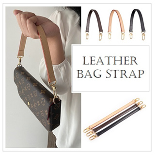 WUTA 2 Pcs Genuine Leather Handbag Bag Strap DIY Replacement Women Shoulder  Strap Luxury Bag Short Handle Accessories for LV