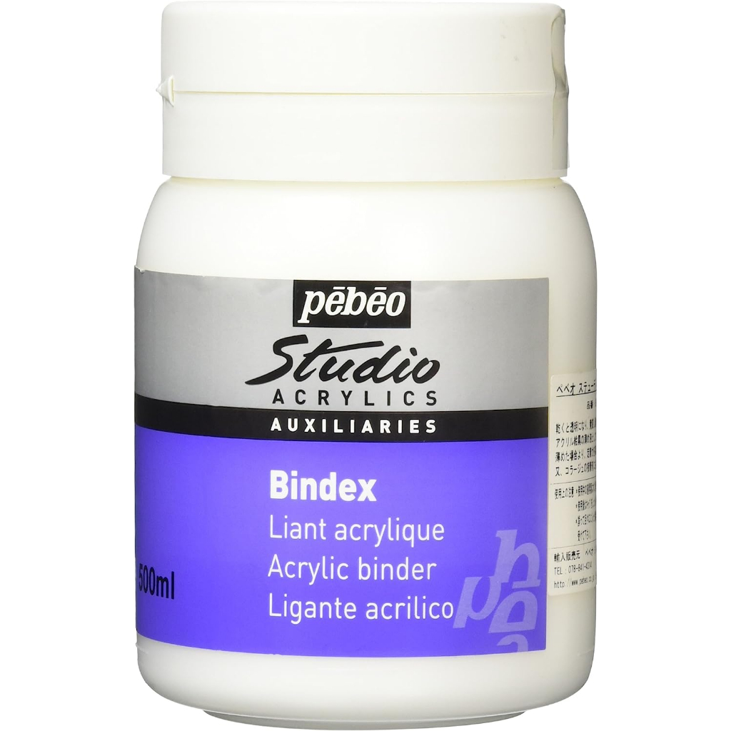 PEBEO Studio Acrylics Auxiliaries, Bindex Acrylic Binder, 500 ml