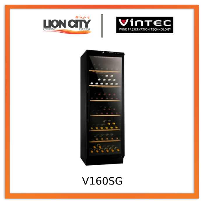 Vintec V160SG Classic Series Wine Cellar (120 Bottles) Shopee Singapore