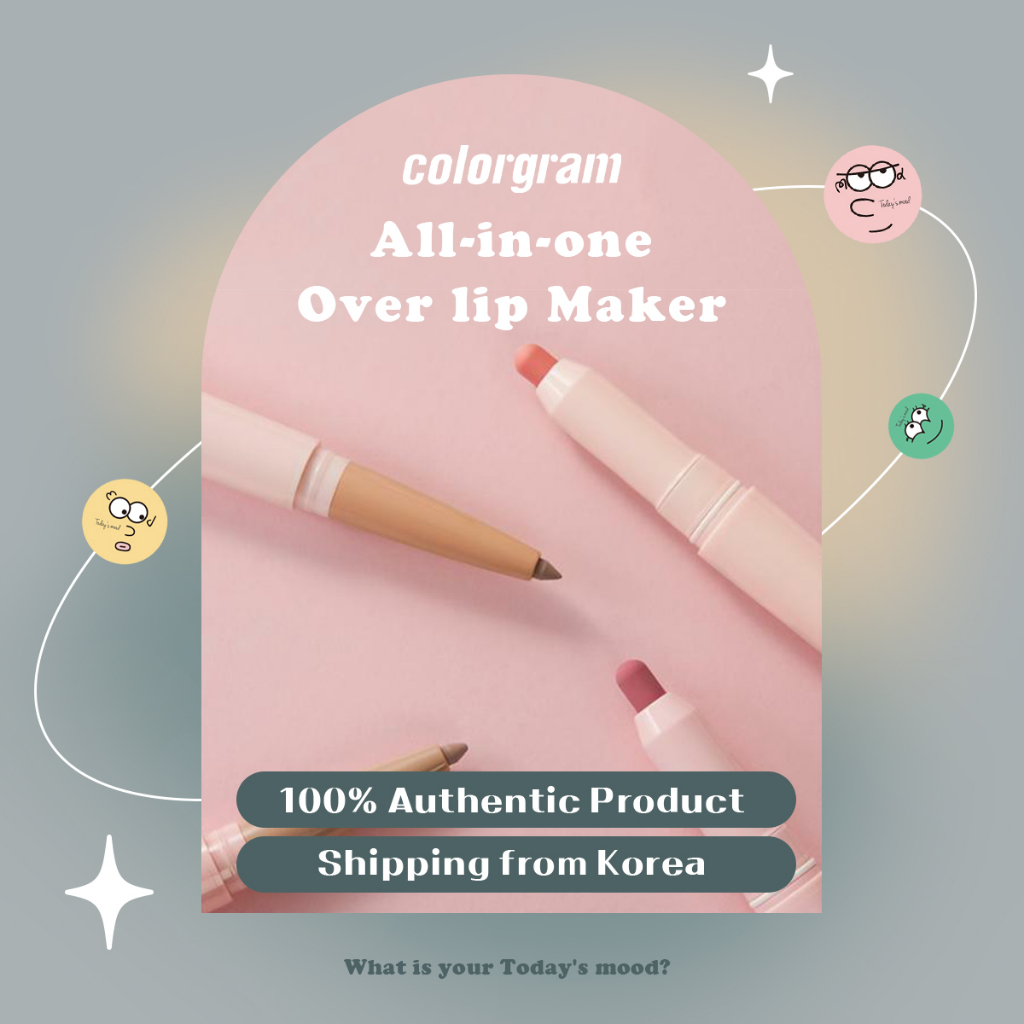 [colorgram] Over-Lip Maker (5 Color) | Over Lip Liner Pencil Colorglam ...