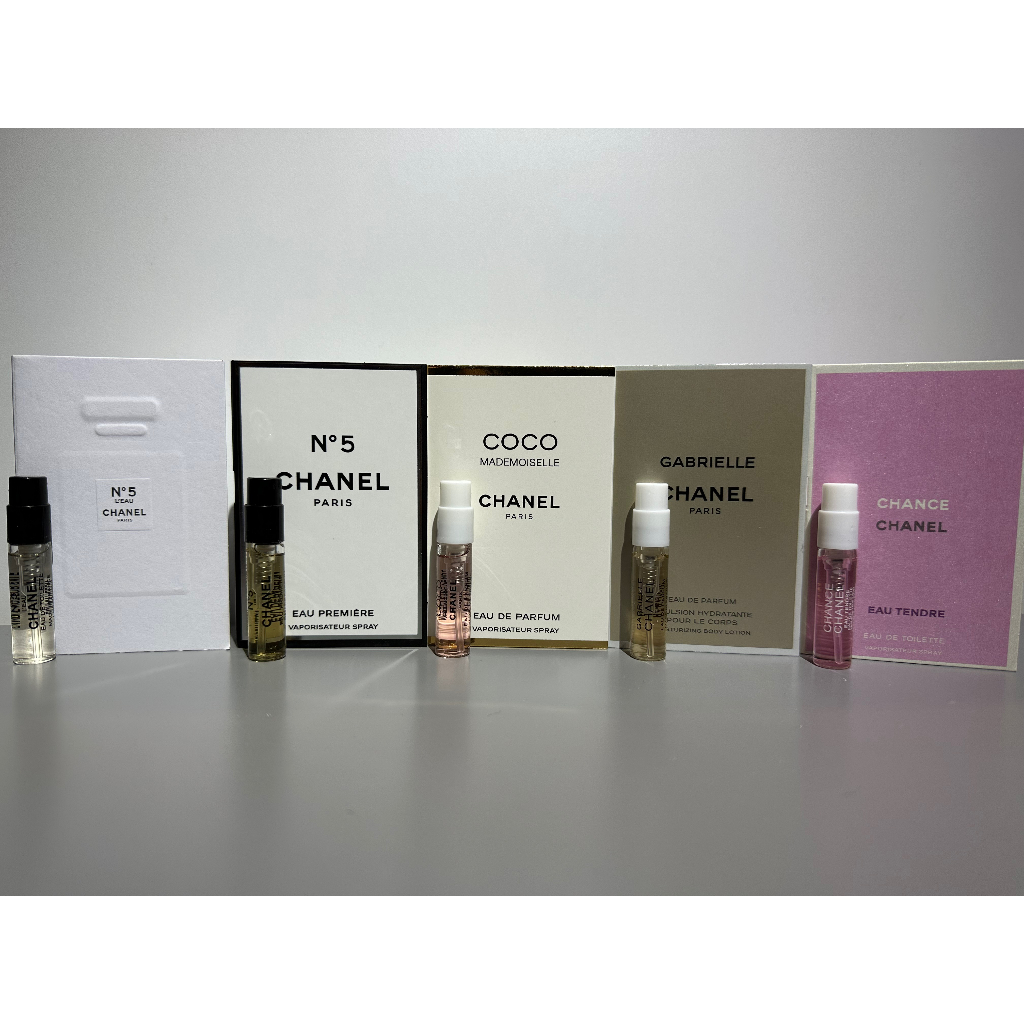 Chanel Female , 1.5ml Vial, Perfume Sample , Mini Tester , Chance EDT , Coco  Mademoiselle EDP, N5 Leau, N5 EP, Gabrielle