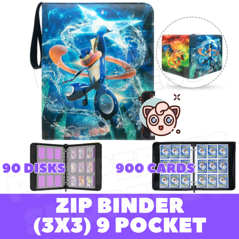 Pokemon Card Album 900 Cards TCG Zip Binder 4 9 Pocket Refillable 2x2  3x3 Sleeves | Holder Folder Book | Shopee Singapore