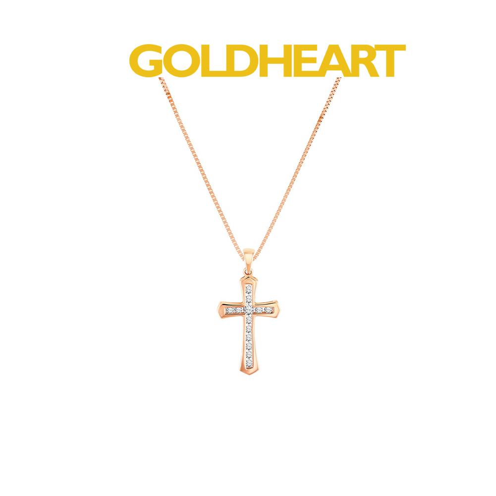 Gold cross pendant with on sale diamonds