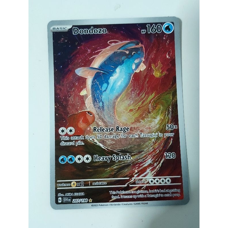 Pokemon dondozo illustration rare scarlet and violet card | Shopee ...