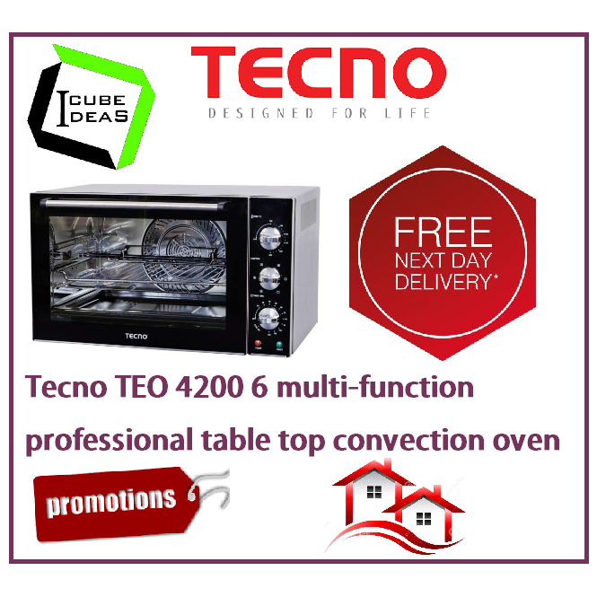 Tecno TEO 4200 6 multifunction professional table top convection oven