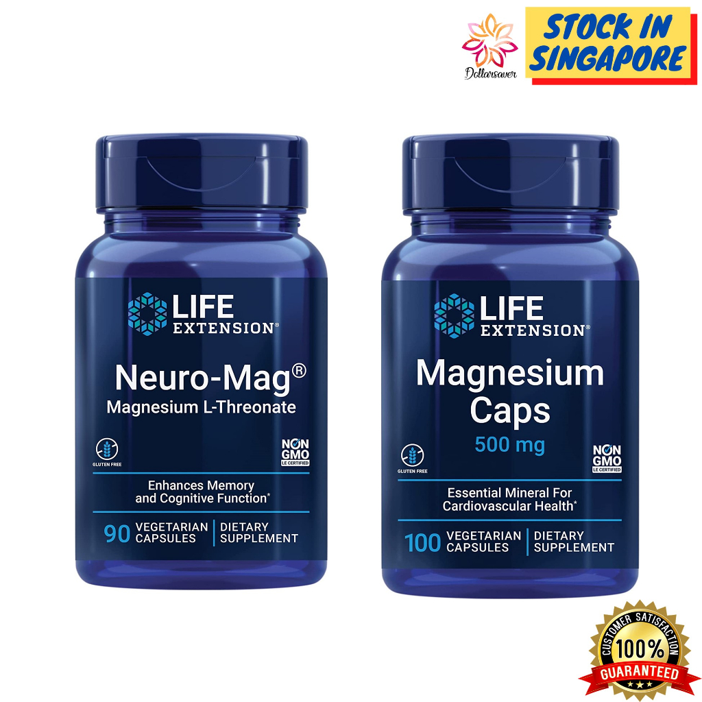 Life Extension NeuroMag Magnesium LThreonate Improve Memory Cognitive
