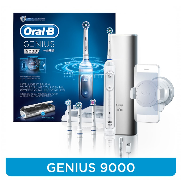 Oral-B GENIUS 9000 White Electric Rechargeable Toothbrush | Shopee ...