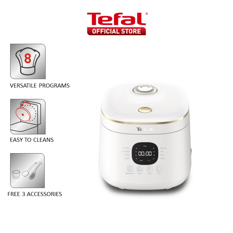 Tefal Mini Rice Mate Fuzzy Logic Rice Cooker 0.7L 8 programmes, AI