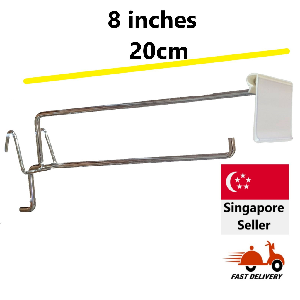 Heavy Duty Ticket Chrome Hook for Wire Mesh (Includes transparent ...