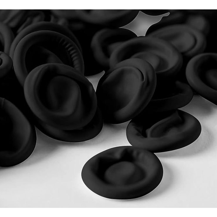 60pcs/M size/Black LATEX Finger Cots/Disposable Nail Art Beauty/ Tattoo