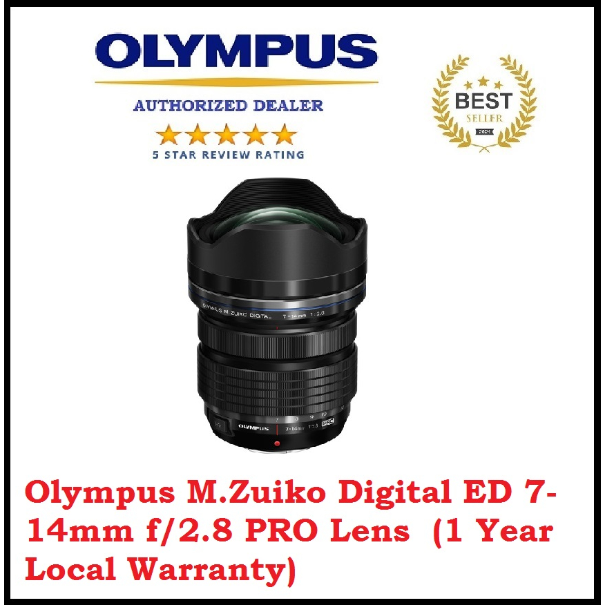 Olympus M.Zuiko Digital ED 7-14mm f/2.8 PRO Lens (1 Year Local