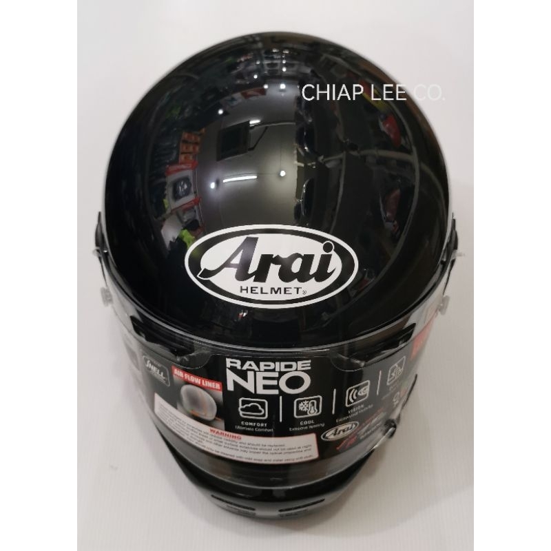 Arai RAPIDE NEO black (NEW) PSB Approved | Shopee Singapore