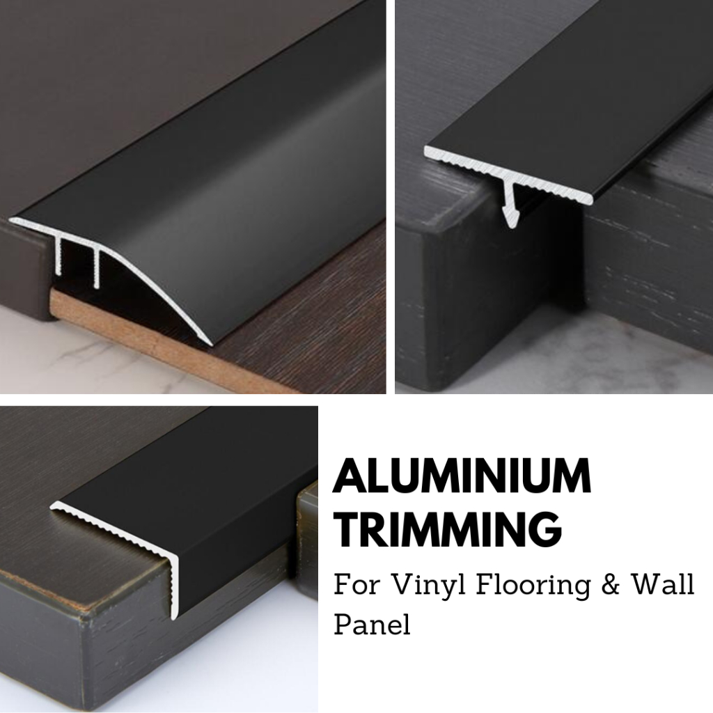 2.7m Aluminium G / L / T Trimming for vinyl floor & wall panel