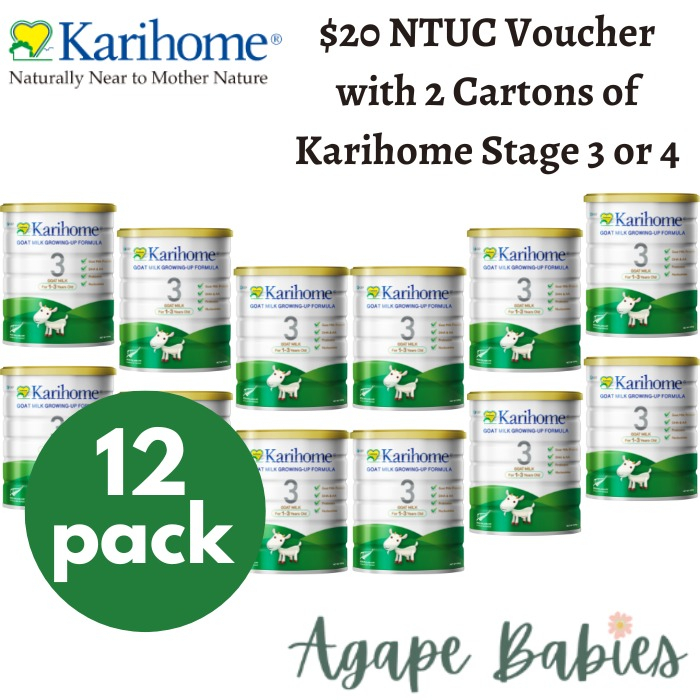 [FOC 20 NTUC Voucher with 12 Packs Of Karihome S3] Karihome Stage 3