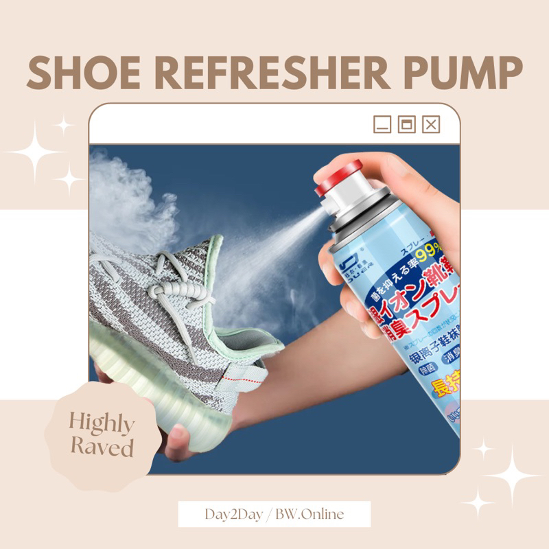Shoe Refresher Pump Deodorizer Eliminates Bacteria Shopee Singapore