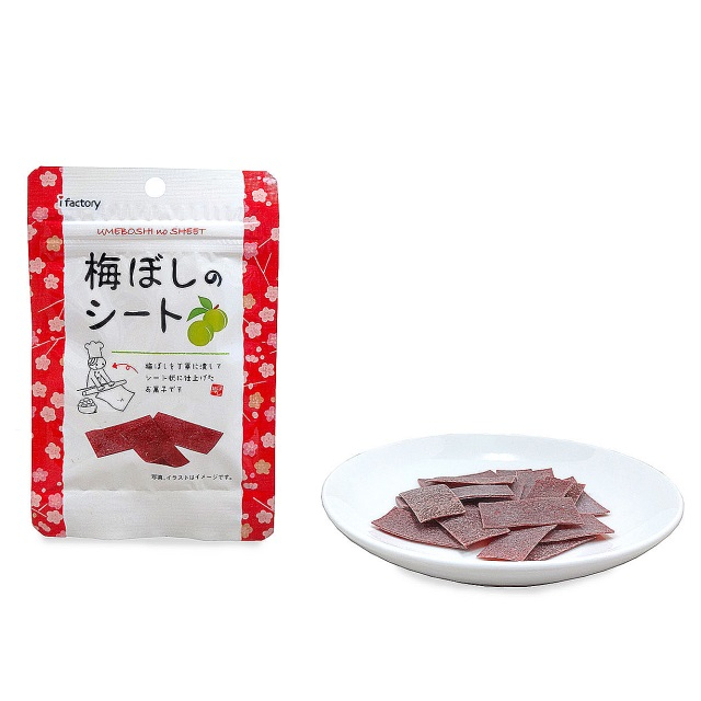 【Direct from Japan】Umeboshi Pickled Plum taste Sheet 14g Japanese