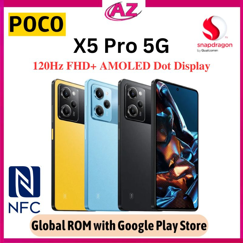 POCO X5 Pro 5G Global Version 8GB 256GB Snapdragon 778G 120Hz FHD+ AMOLED  DotDisplay 108MP Camera