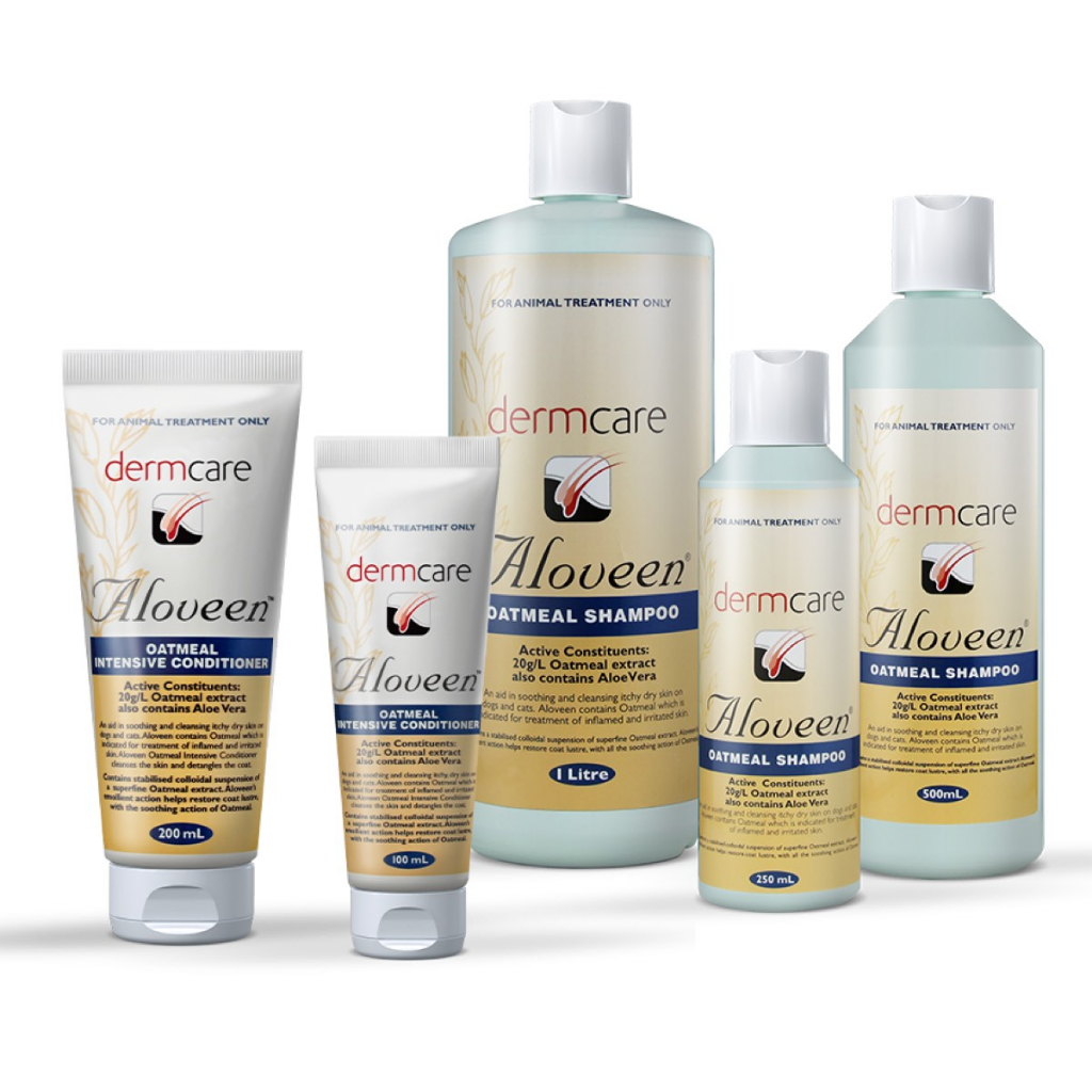 Dermcare Aloveen Oatmeal Shampoo and Conditioner for Dogs Cats Shopee Singapore