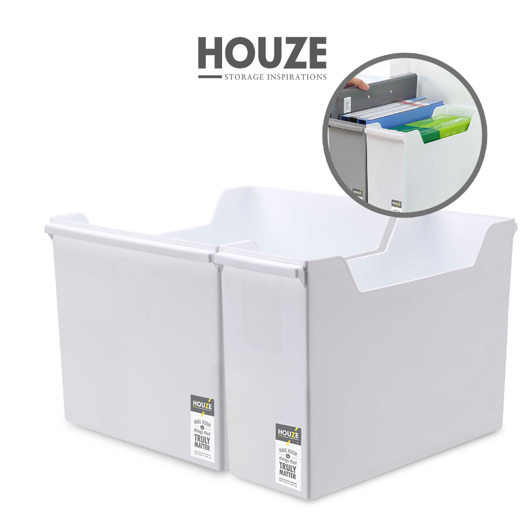 [HOUZE] Portable AllInOne File Box (S/L) Organizer Storage