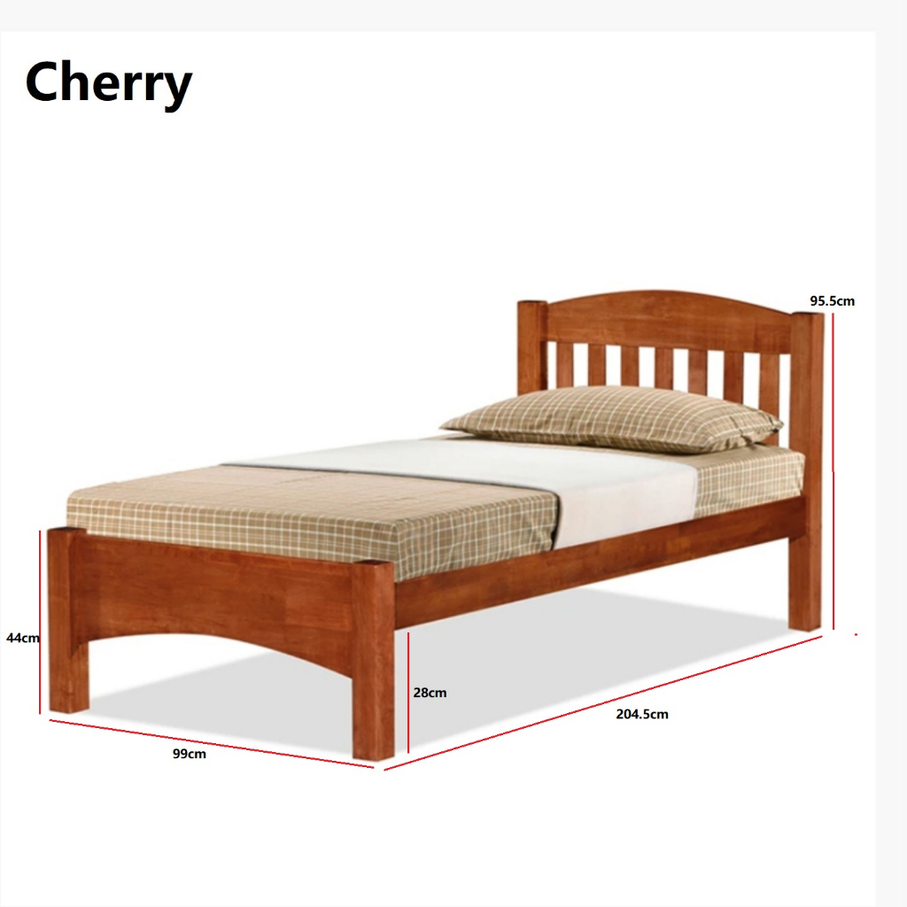 BUDGET FURNITURE Solid Wooden Bed frame Flat Plywood Base (Single Size