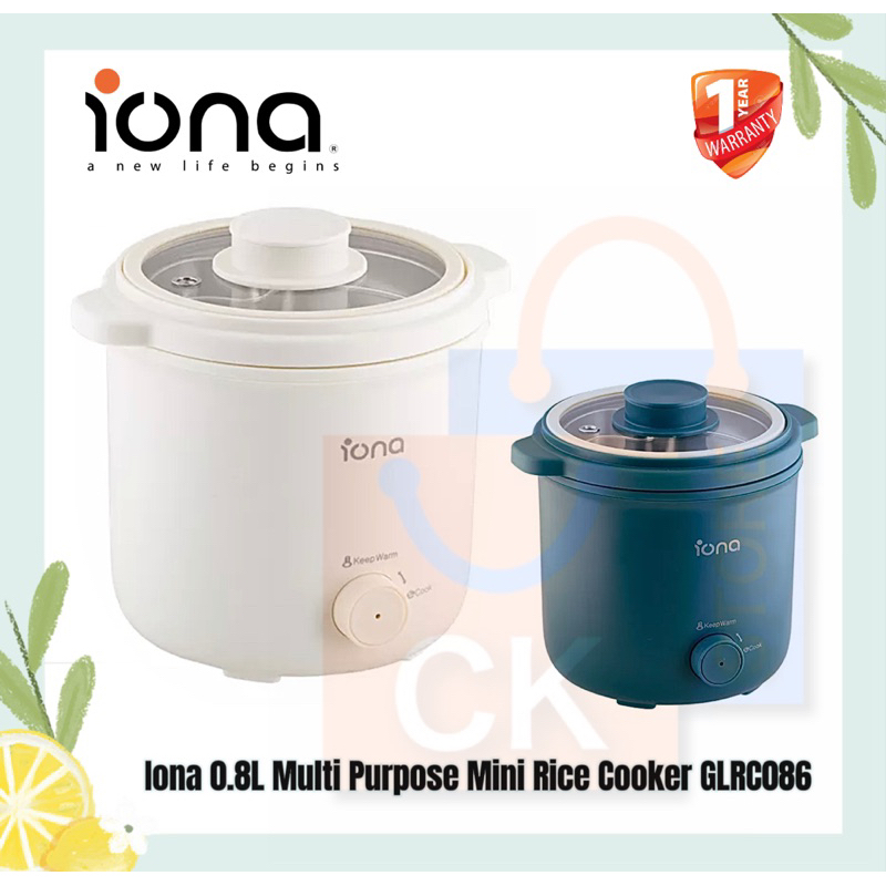 Iona 0.8L Multi Purpose Mini Rice Cooker GLRC086 | GLRC 086 (1 Year ...