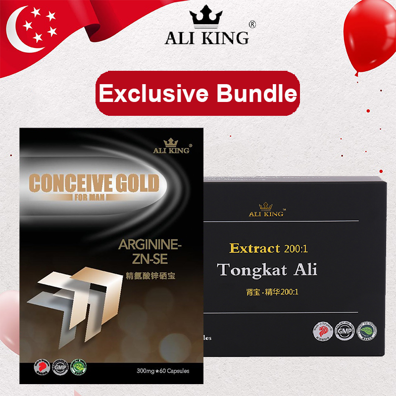 [Bundle 1+1] LArginine+Zinc+Se 300mg+2001 Tongkat Ali Extract 200