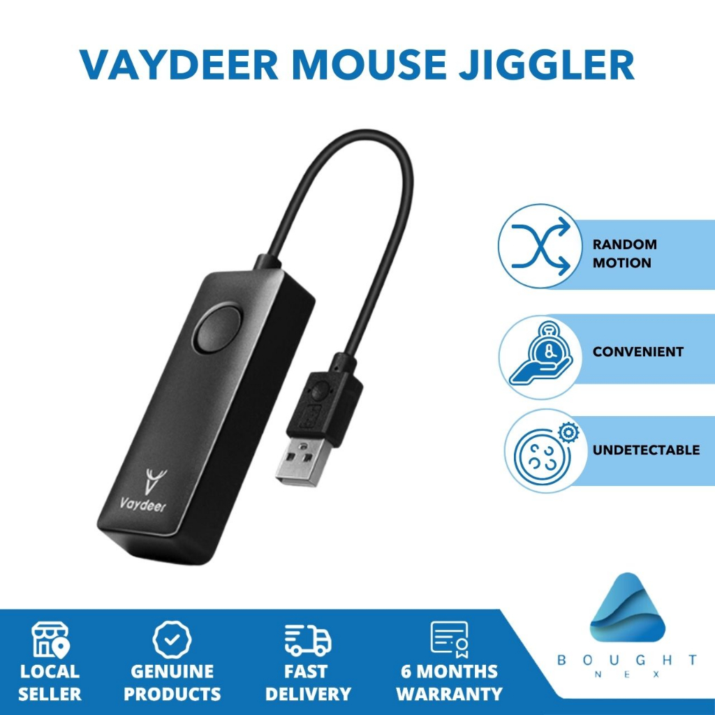 VAYDEER Mouse Jiggler USB Simulate Mouse Movement, Avoid AFK