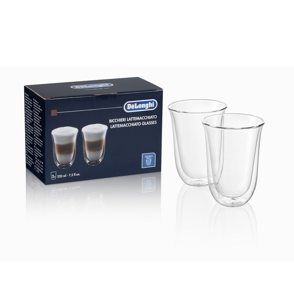 Delonghi DLSC312 Latte Macchiato Double Wall Thermal Glasses 2x330ml Shopee Singapore