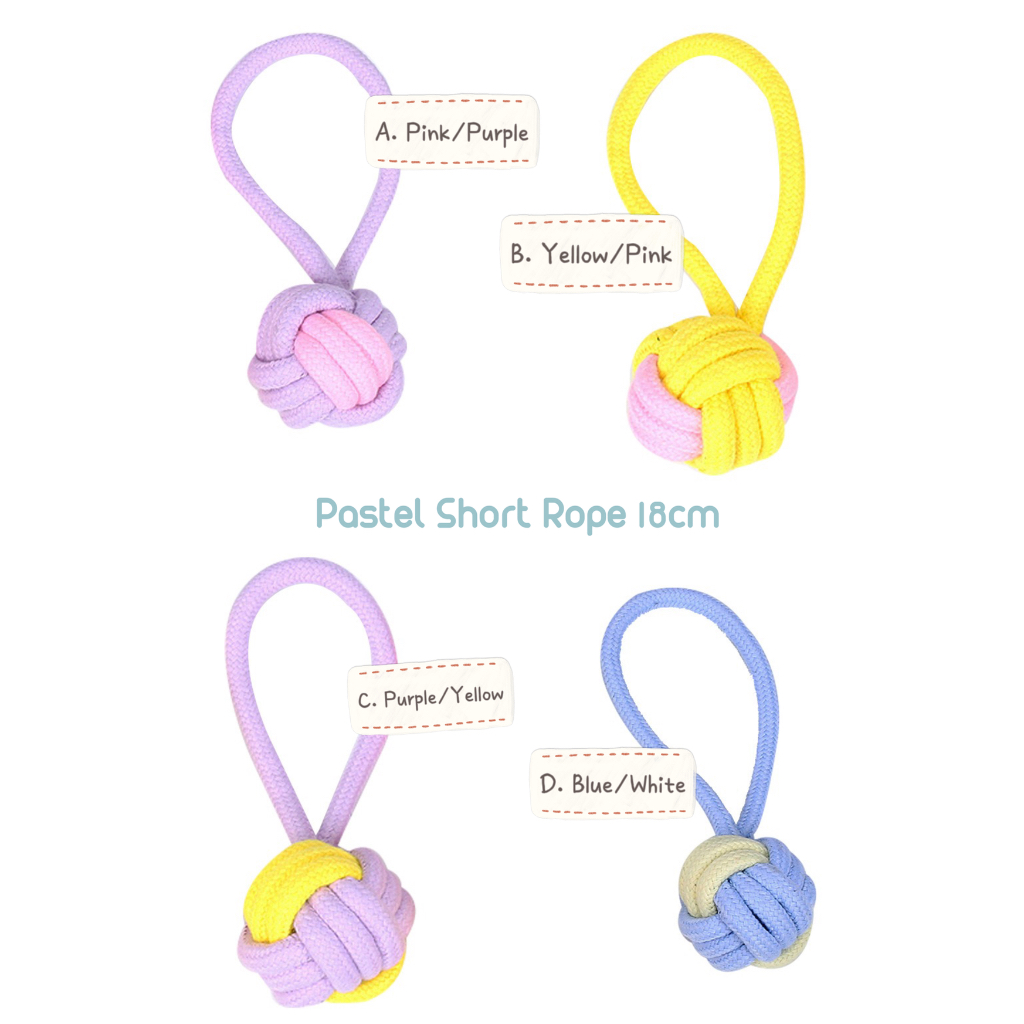 *POP.POP SG Local Stock* Pastel Rope Tug Toy Tough & Durable | Shopee ...