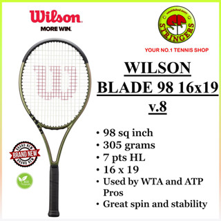 Wilson Blade 98 v8 16x19 Tennis Racket | Shopee Singapore