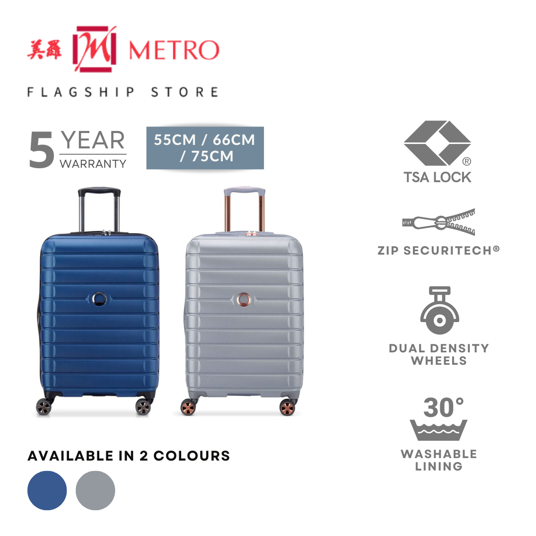 Delsey Paris Shadow 5.0 4 Double Wheels Expandable Trolley Case with