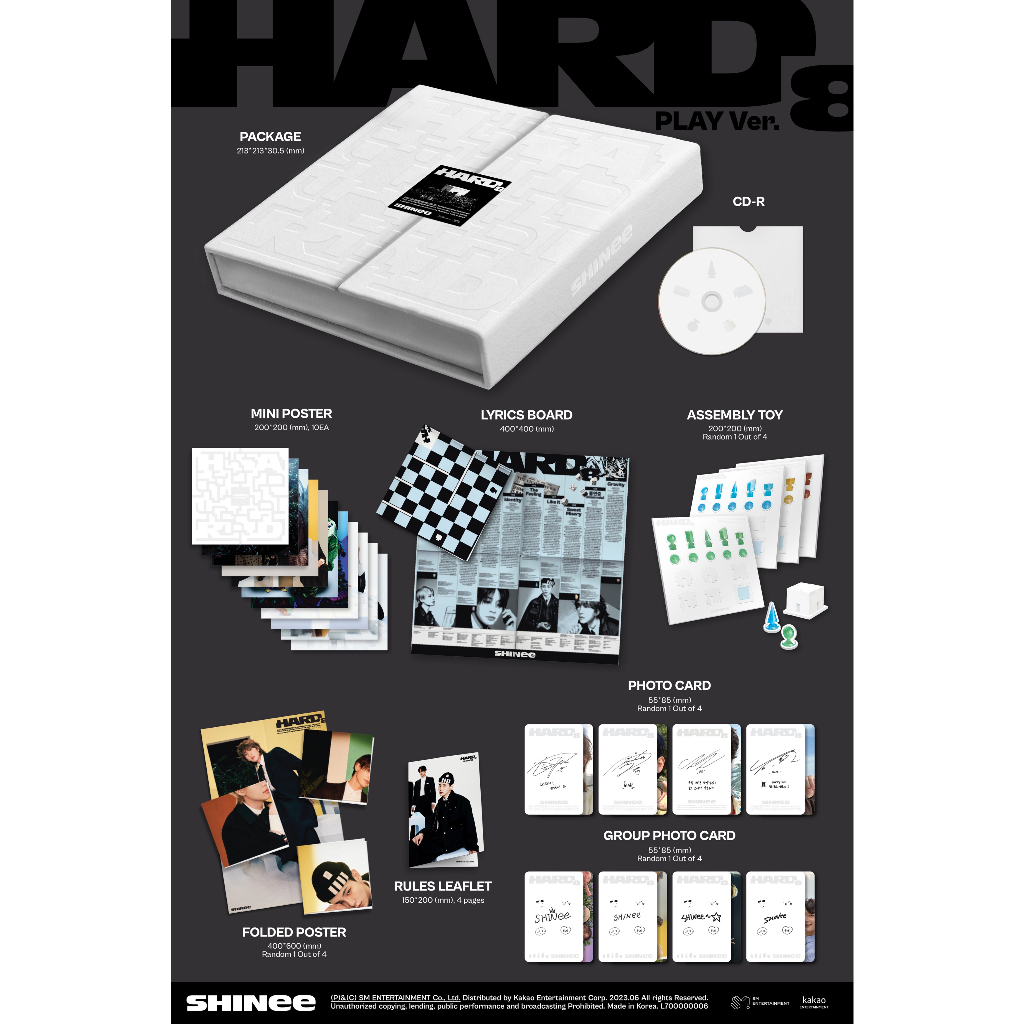 SHINee - The 8th Album [HARD] (Package Ver.) SEALED | Shopee Singapore
