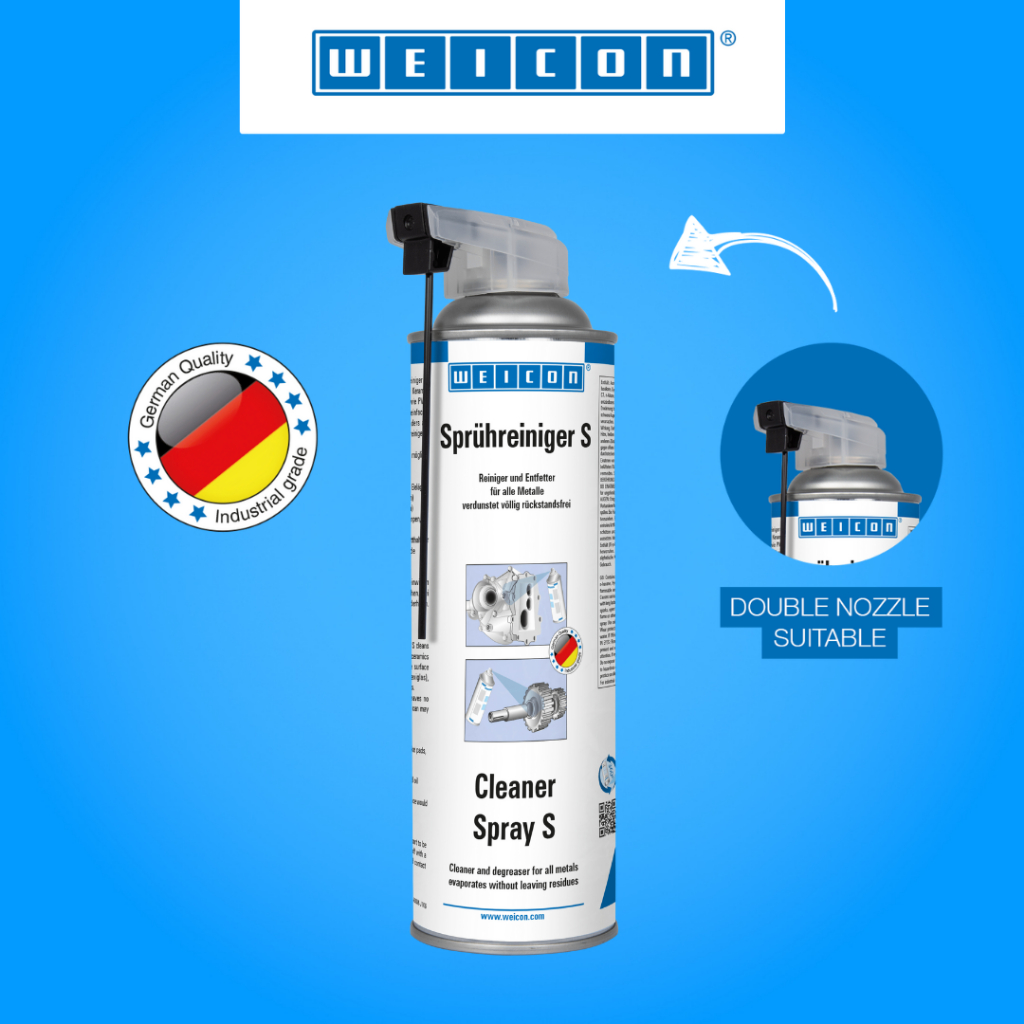 WEICON Cleaner Spray S 500 ml Strong degreaser for metal glass ceramic and plastic Shopee