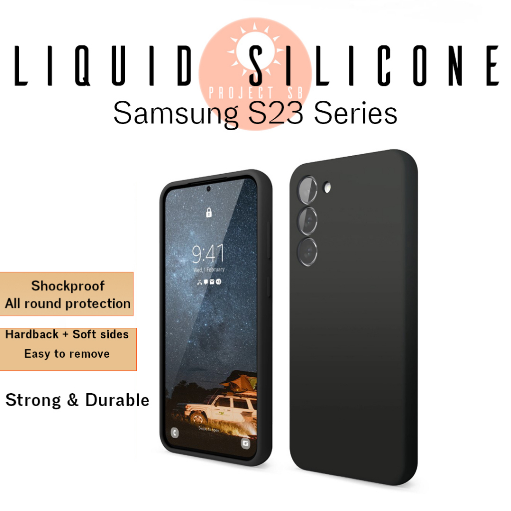 Samsung Case S23 Ultra / S23+ / S23 / S22 Ultra Liquid Silicone Silicon Galaxy Cover