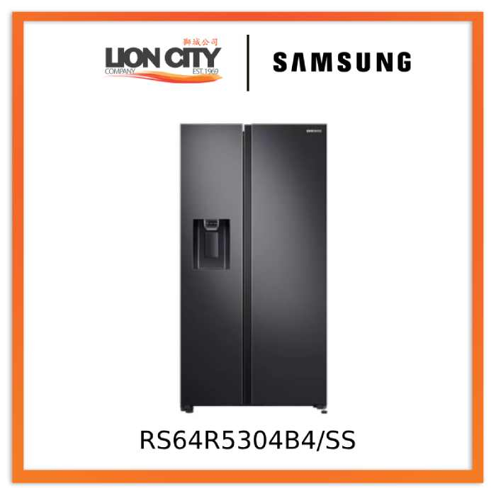 Samsung RS64R5304B4/SS 617L Spacemax Sidebyside Fridge (2 Ticks